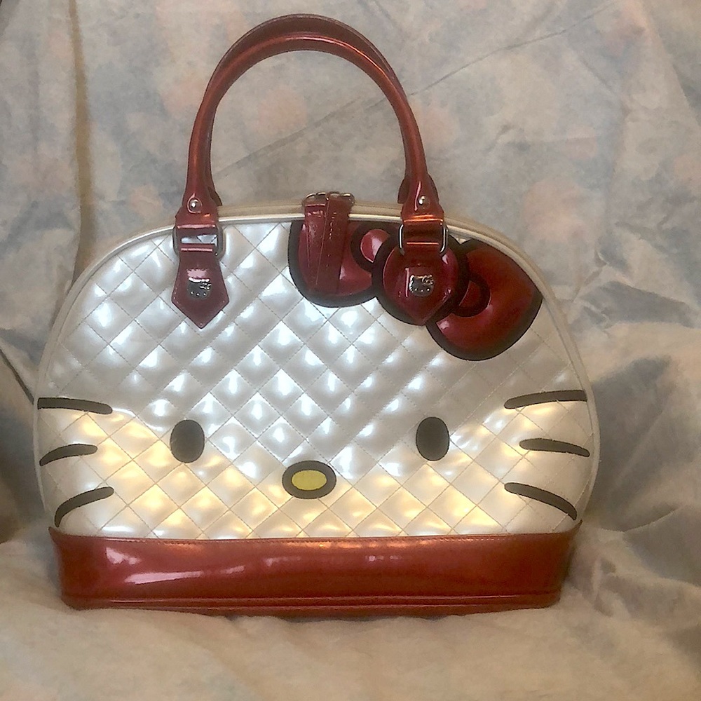 Hello Kitty Quilted Face Satchel by Loungefly
